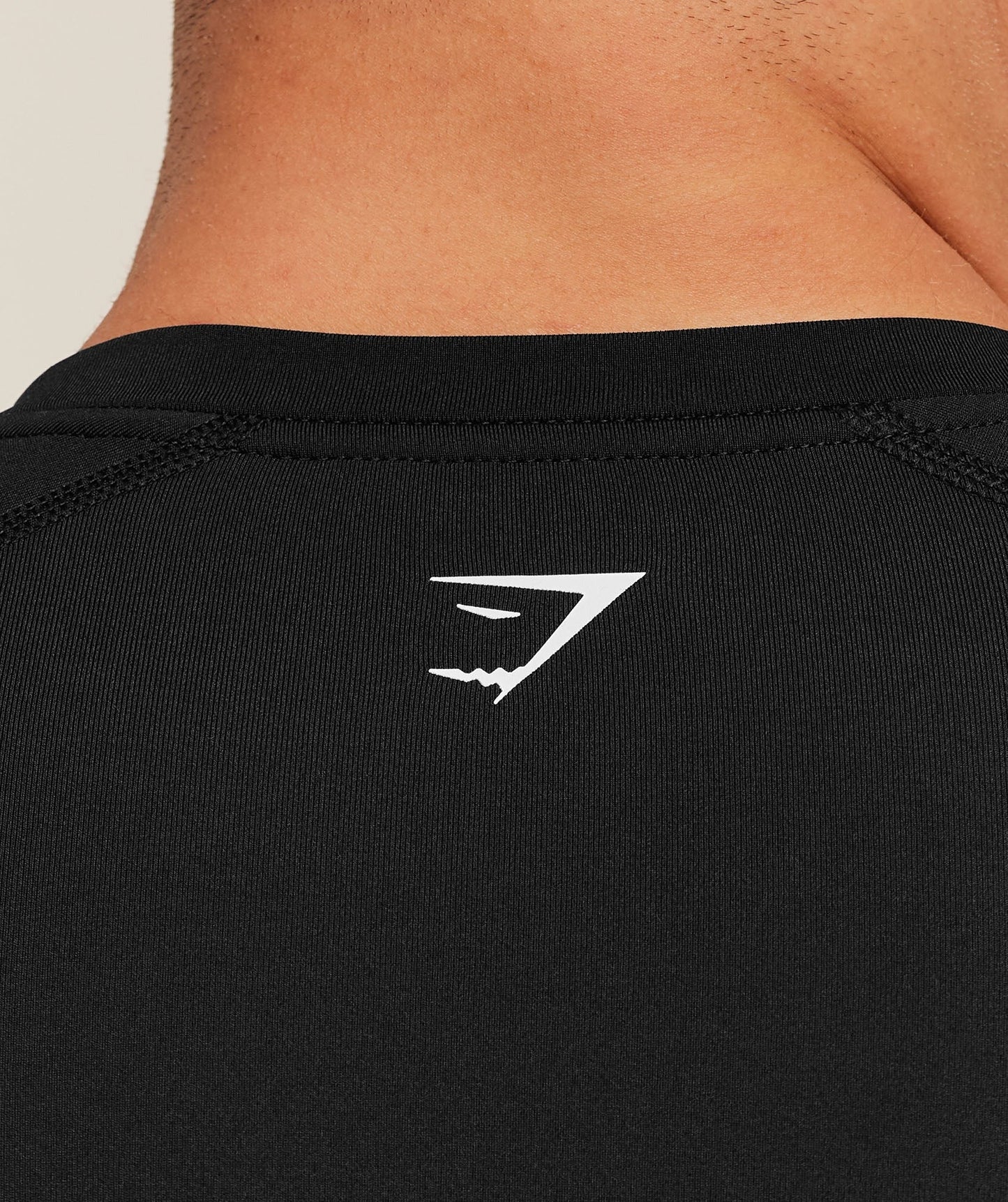 Gymshark Outline Graphic Long Sleeve Baselayer - Black