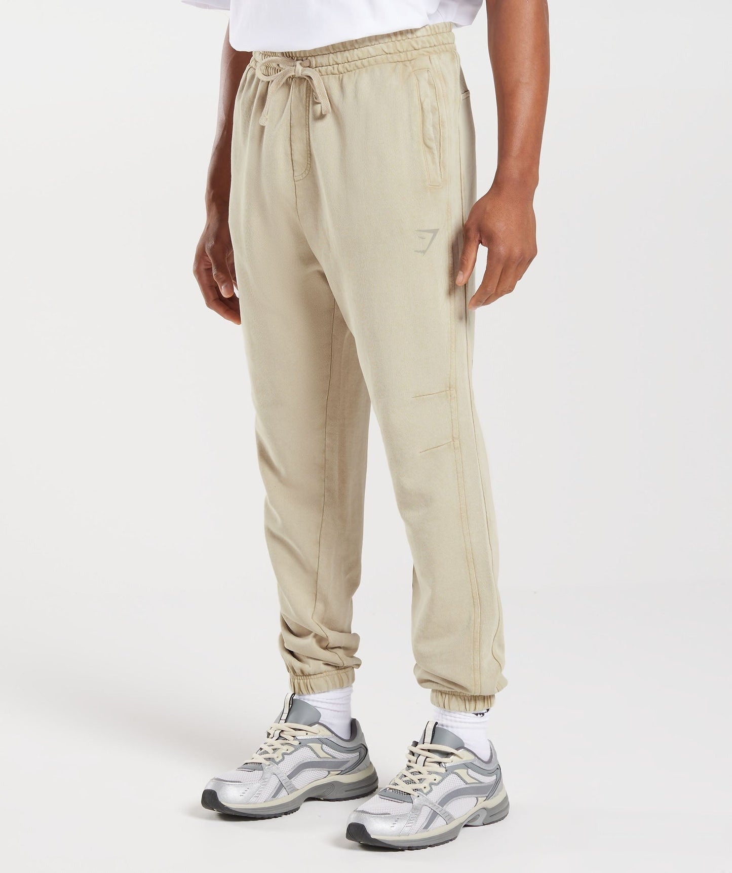 Gymshark Collegiate Joggers - Pebble Grey/Acid Wash