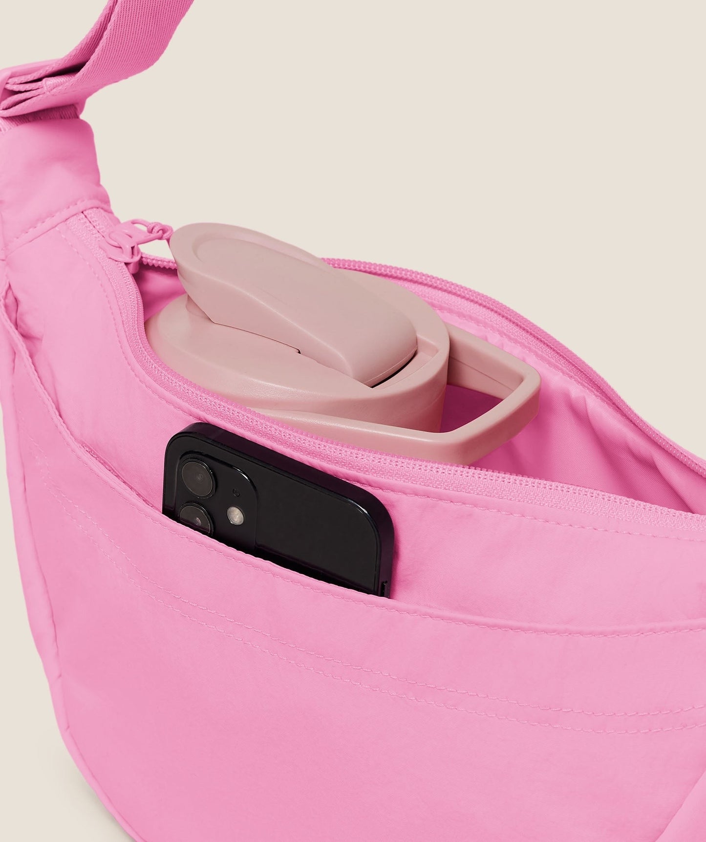 Gymshark Pleat Crossbody - Focus Pink