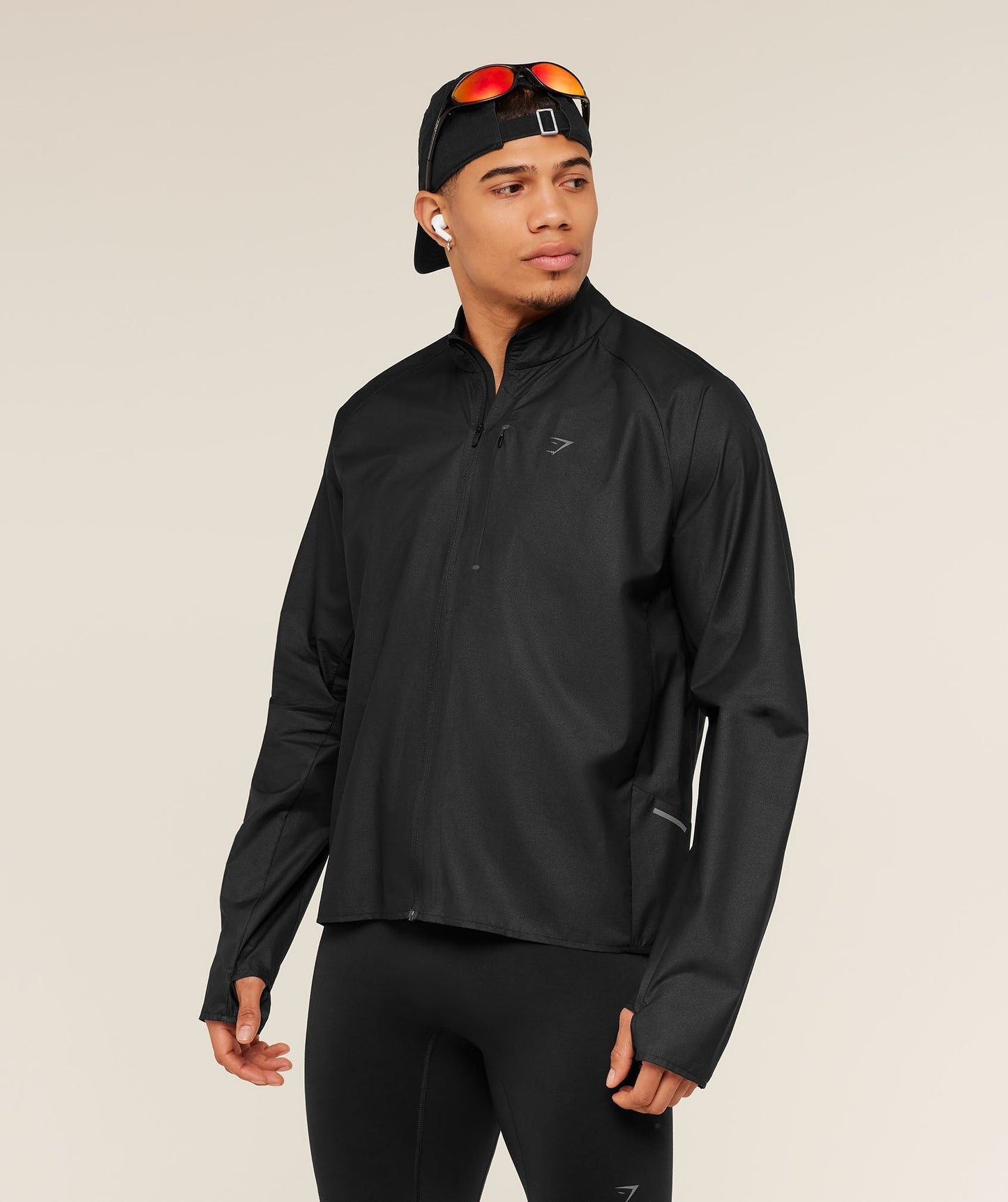 Gymshark Running Elite Lightweight Windbreaker - Black