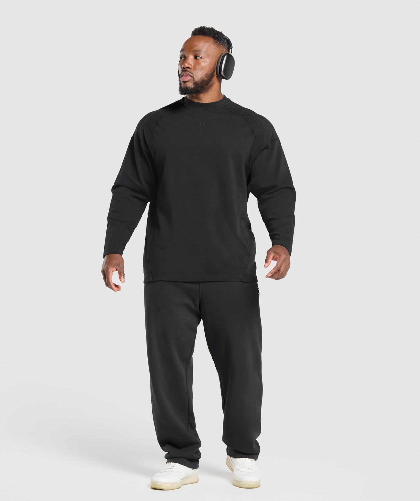 Gymshark Heavyweight Long Sleeve T-Shirt - Black