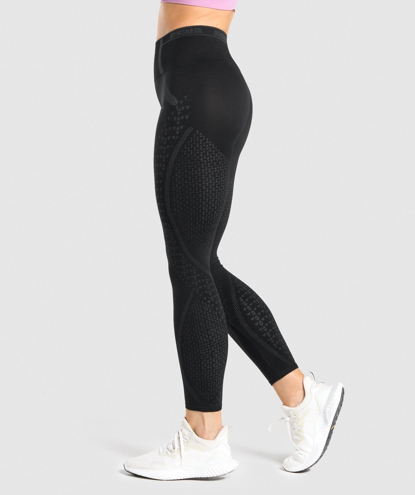 Gymshark Apex Seamless Leggings - Black/Grey