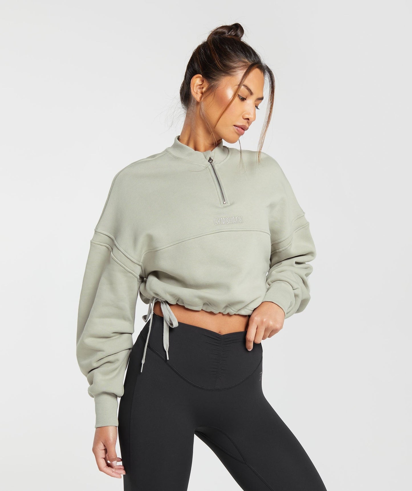 Gymshark Heavyweight Loopback Sweat Pullover - Stone Grey