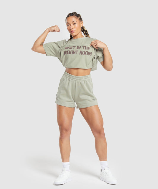Gymshark Built Oversized T-Shirt - Stone Grey