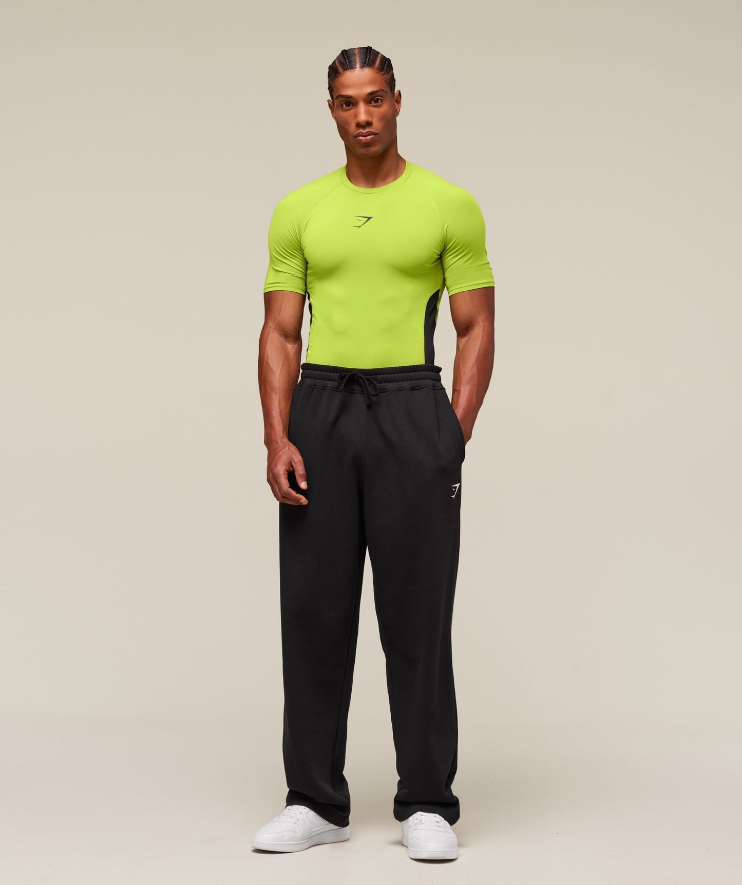 Gymshark Element Baselayer T-Shirt - Zest Green/Black