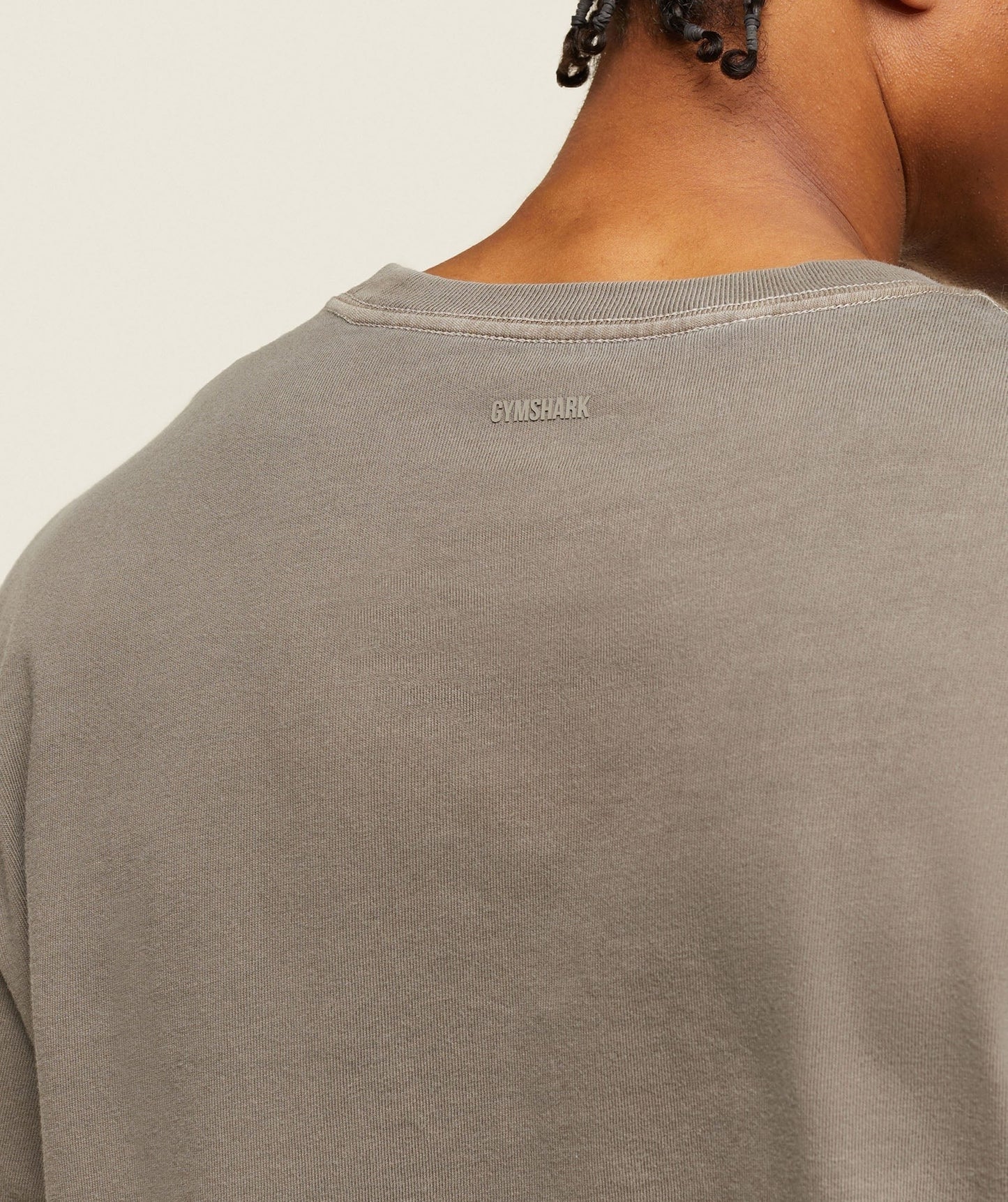 Gymshark everywear Relaxed Long Sleeve Tee - Linen Brown