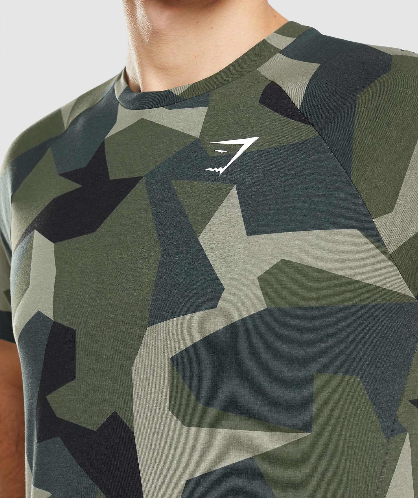 Gymshark Critical T-Shirt - Green Print