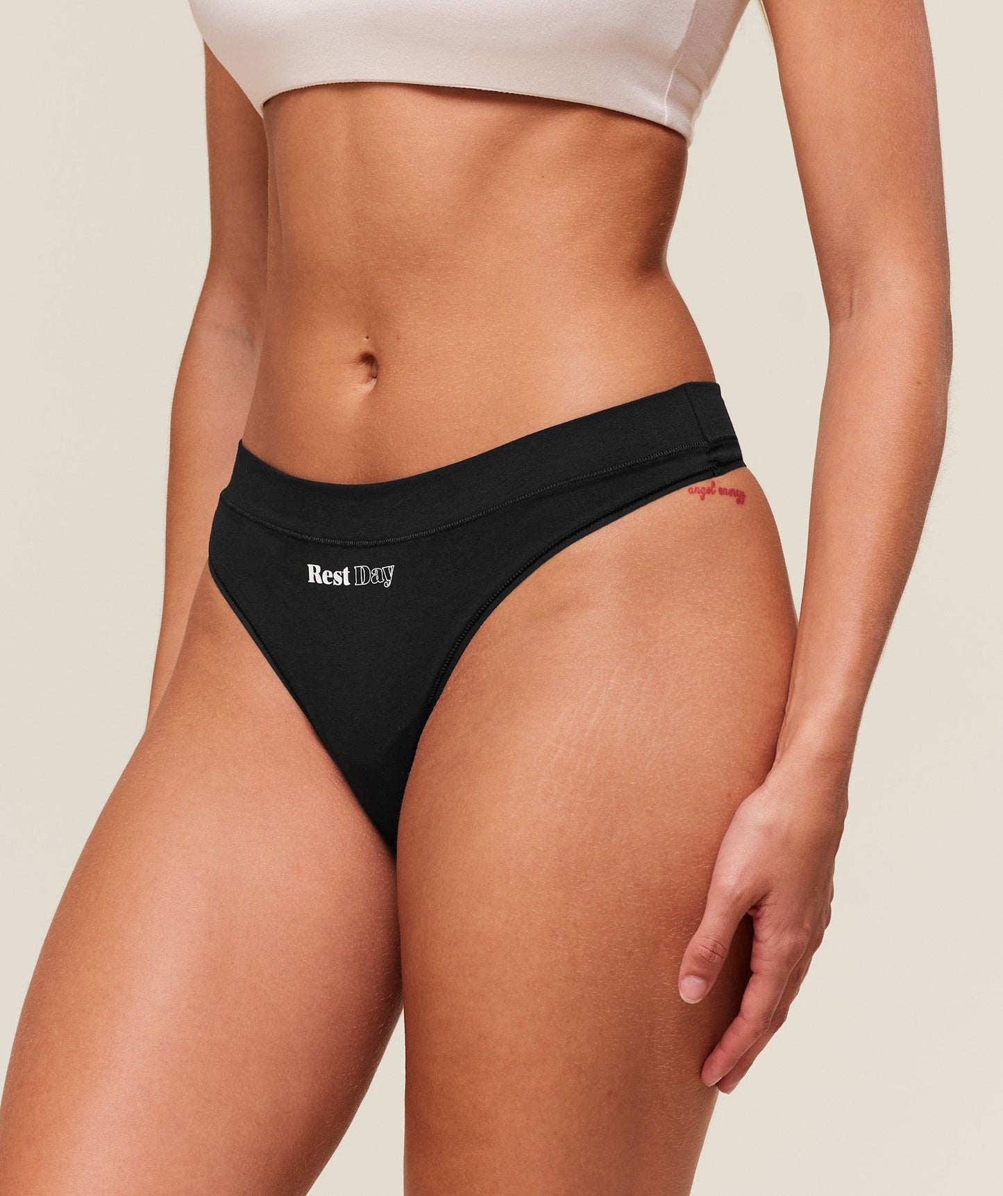 Gymshark Training Day Graphic 7PK Cotton Thong - White/Green/Pink/Mauve/Grey/Black