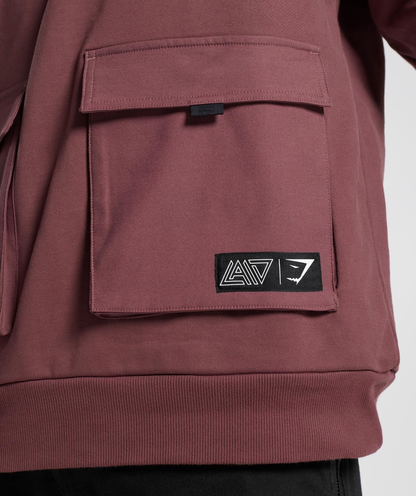 GS x David Laid Hoodie - Magenta Brown