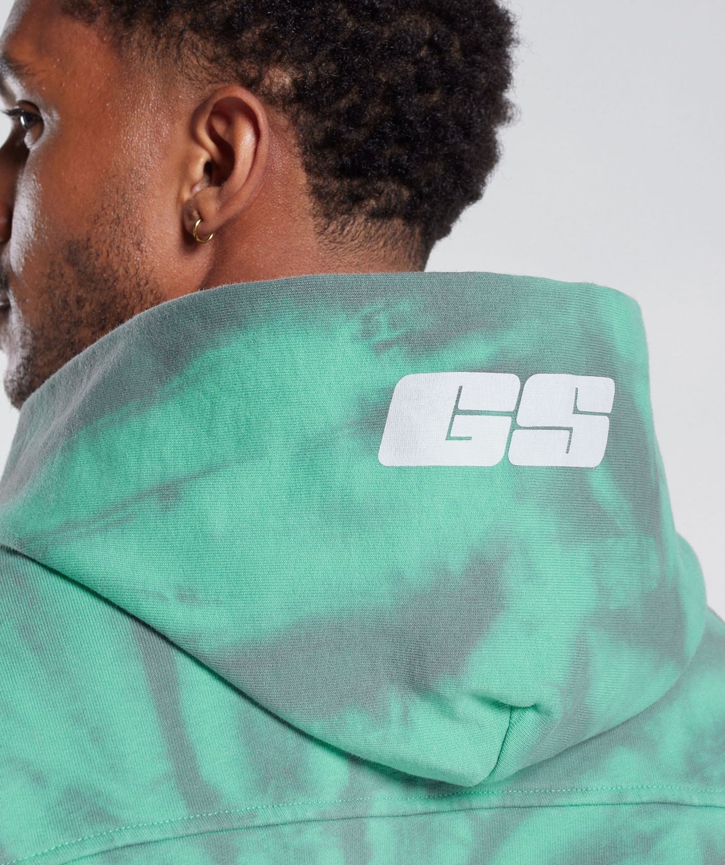 Gymshark Rest Day Hoodie - Oxidized Green/Silhouette Grey/Spiral Optic Wash