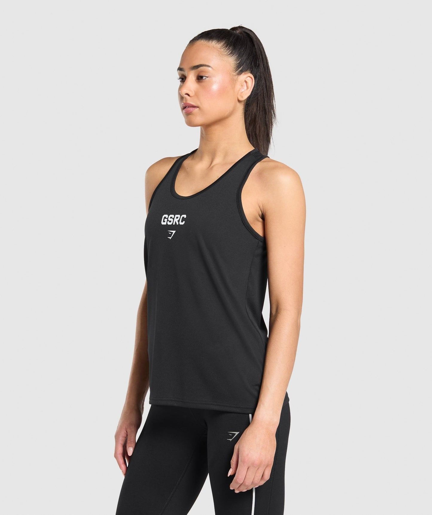 Gymshark Run Club Graphic Tank - Black