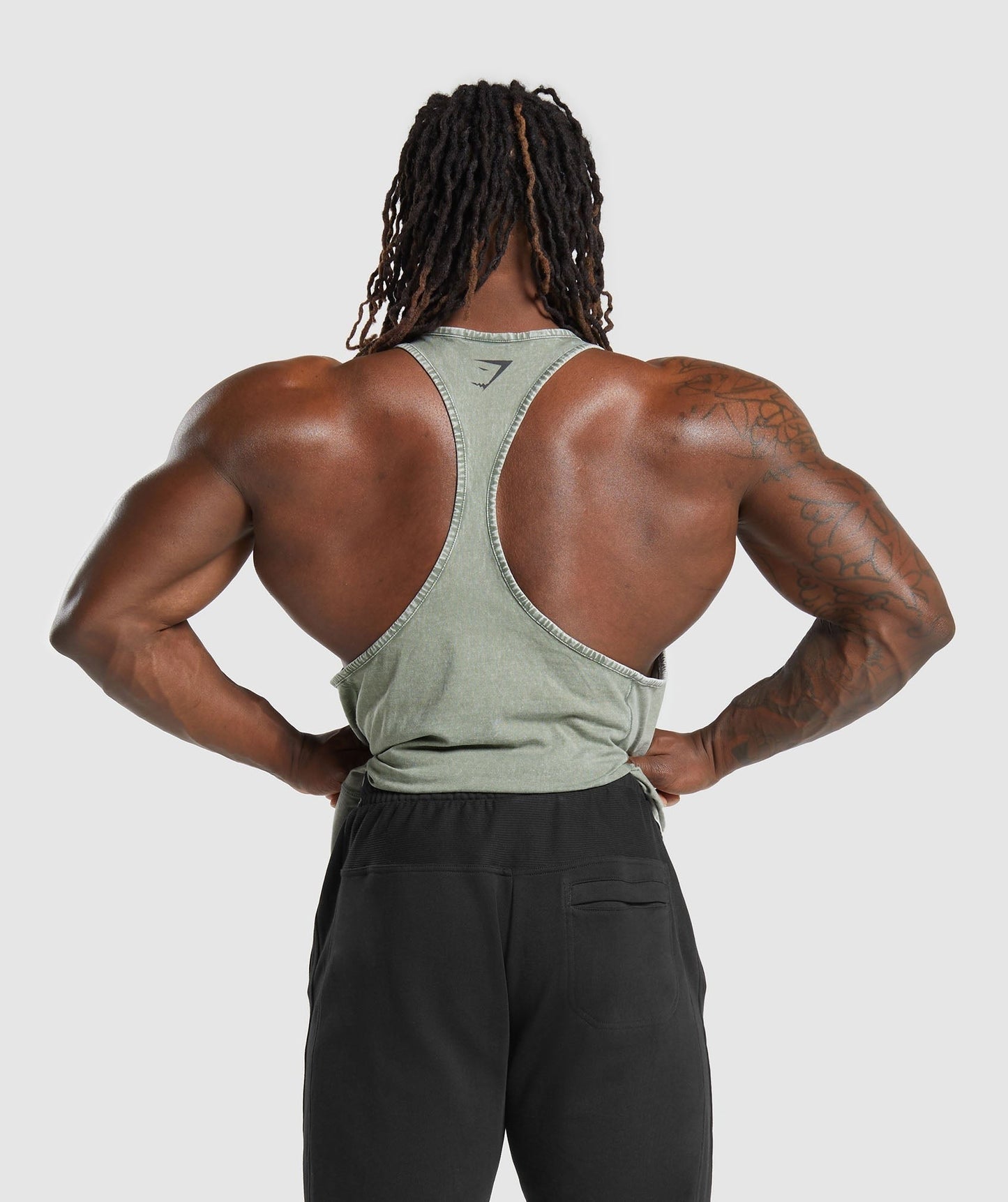 Gymshark Power Washed Stringer - Dusk Green