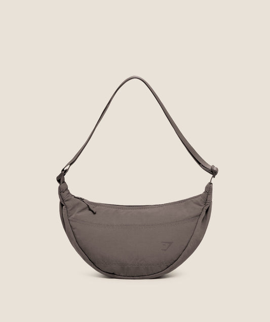 Gymshark Pleat Crossbody - Cool Brown