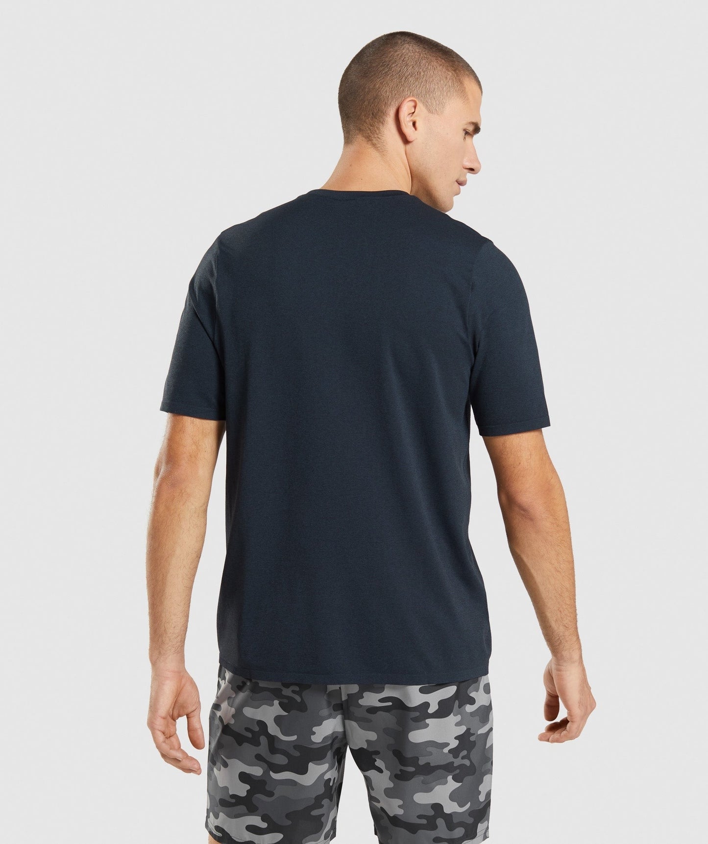 Gymshark Arrival Seamless Short Sleeve T-Shirt - Navy