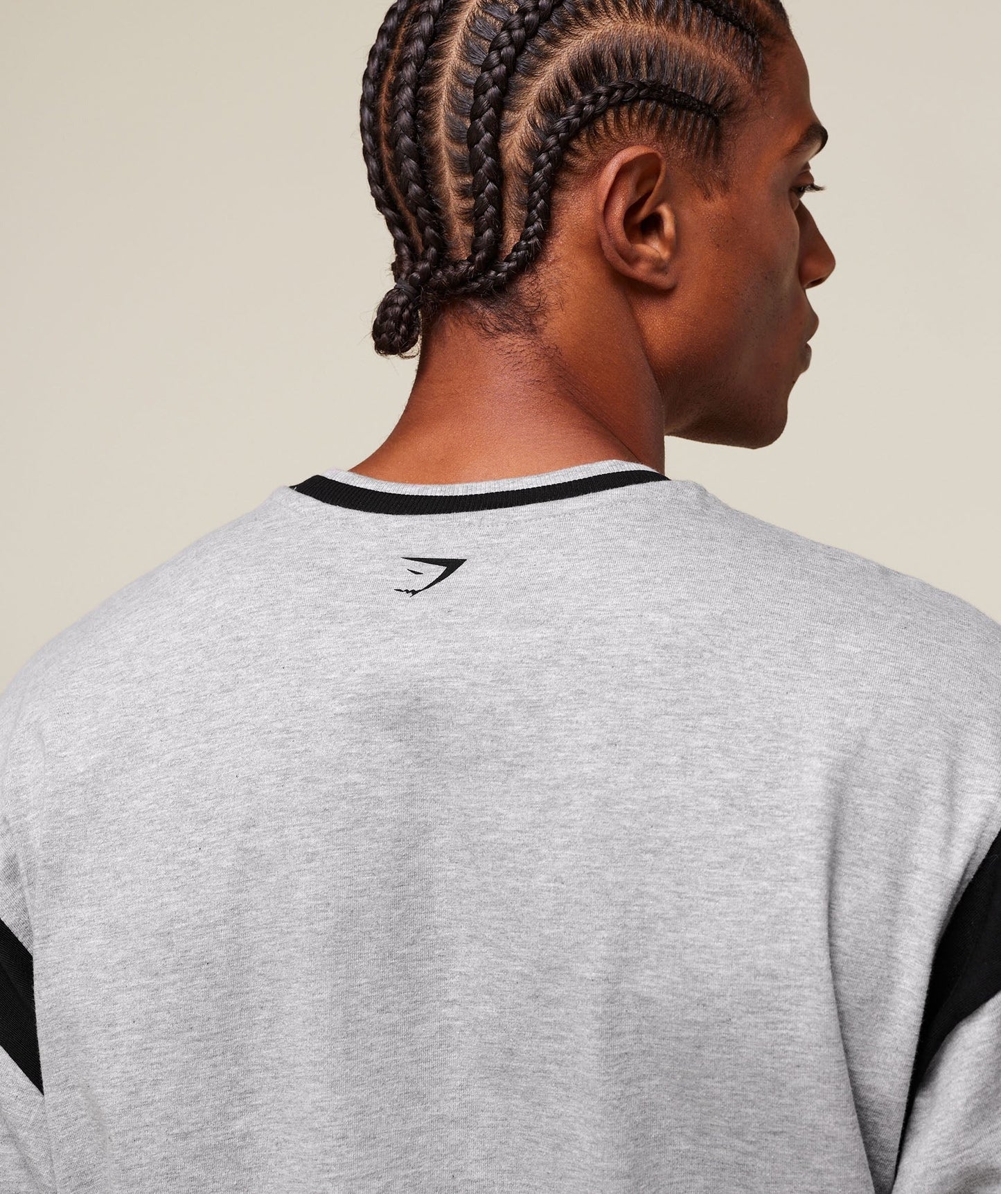 Gymshark GSLC Oversized T-Shirt - Light Grey Core Marl