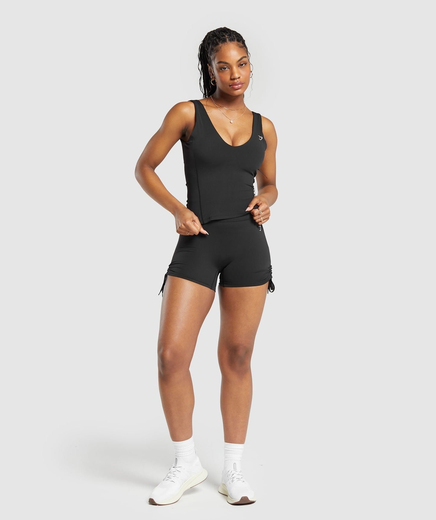 Gymshark Ruche Shorts - Black