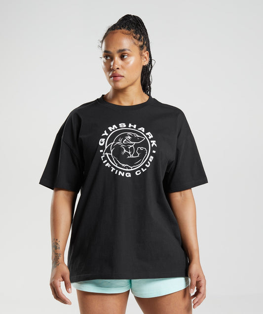 Gymshark Legacy Oversized T-Shirt - Black