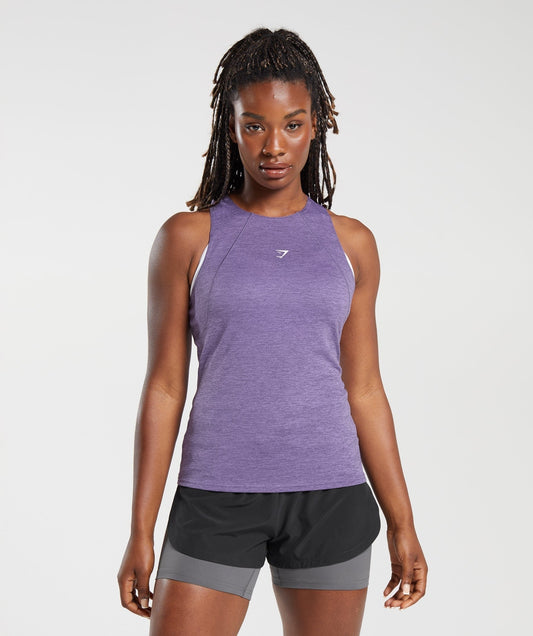 Gymshark Running Tank - Dewberry Purple/Grape Purple
