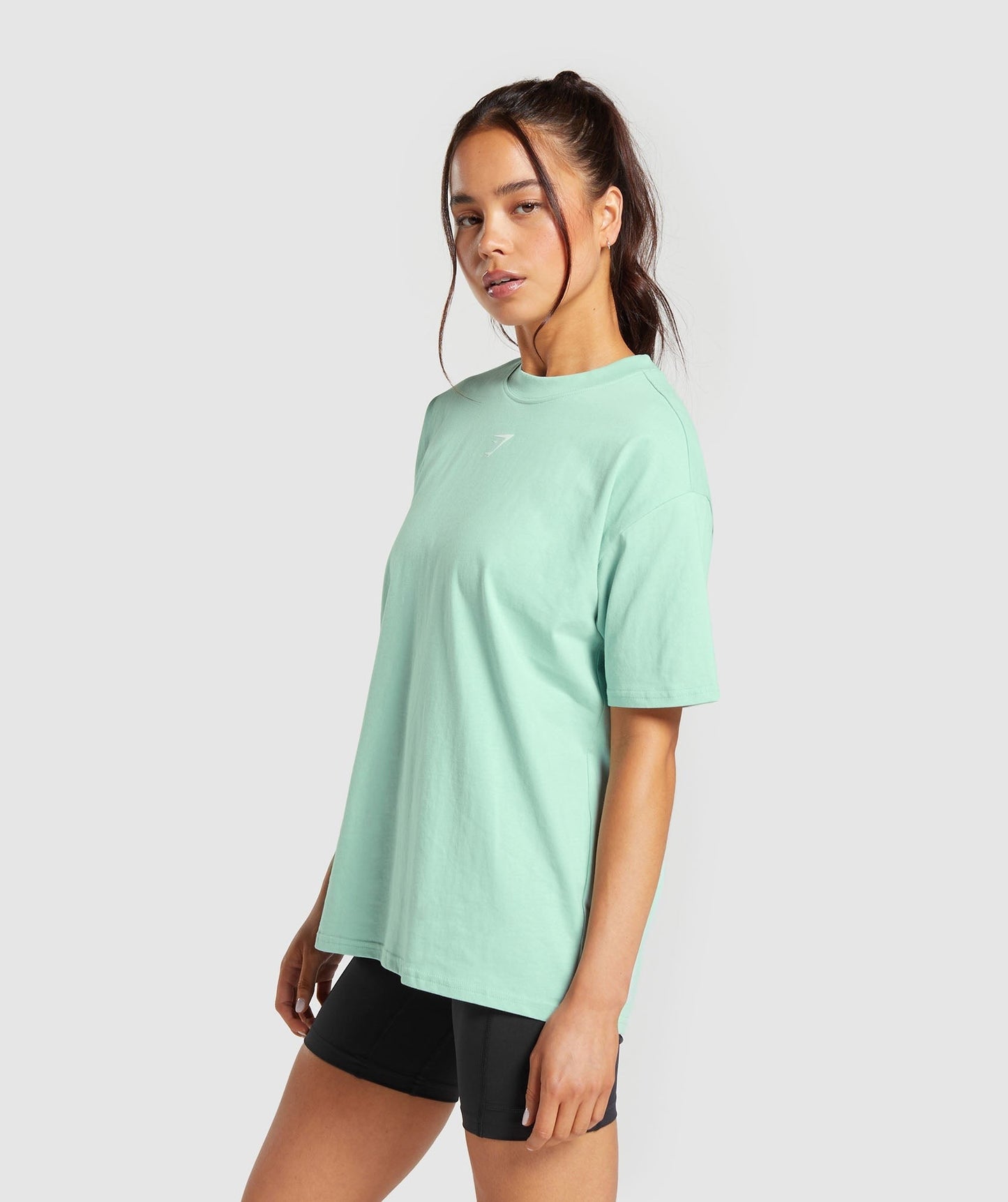 Gymshark Fraction Oversized T-Shirt - Lido Green