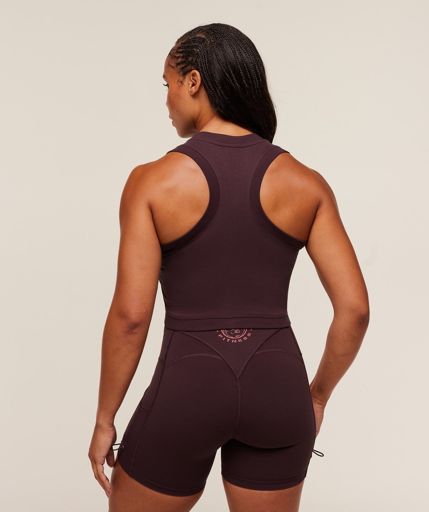 Gymshark Legacy Sleeveless Crop Top - Cherry Purple