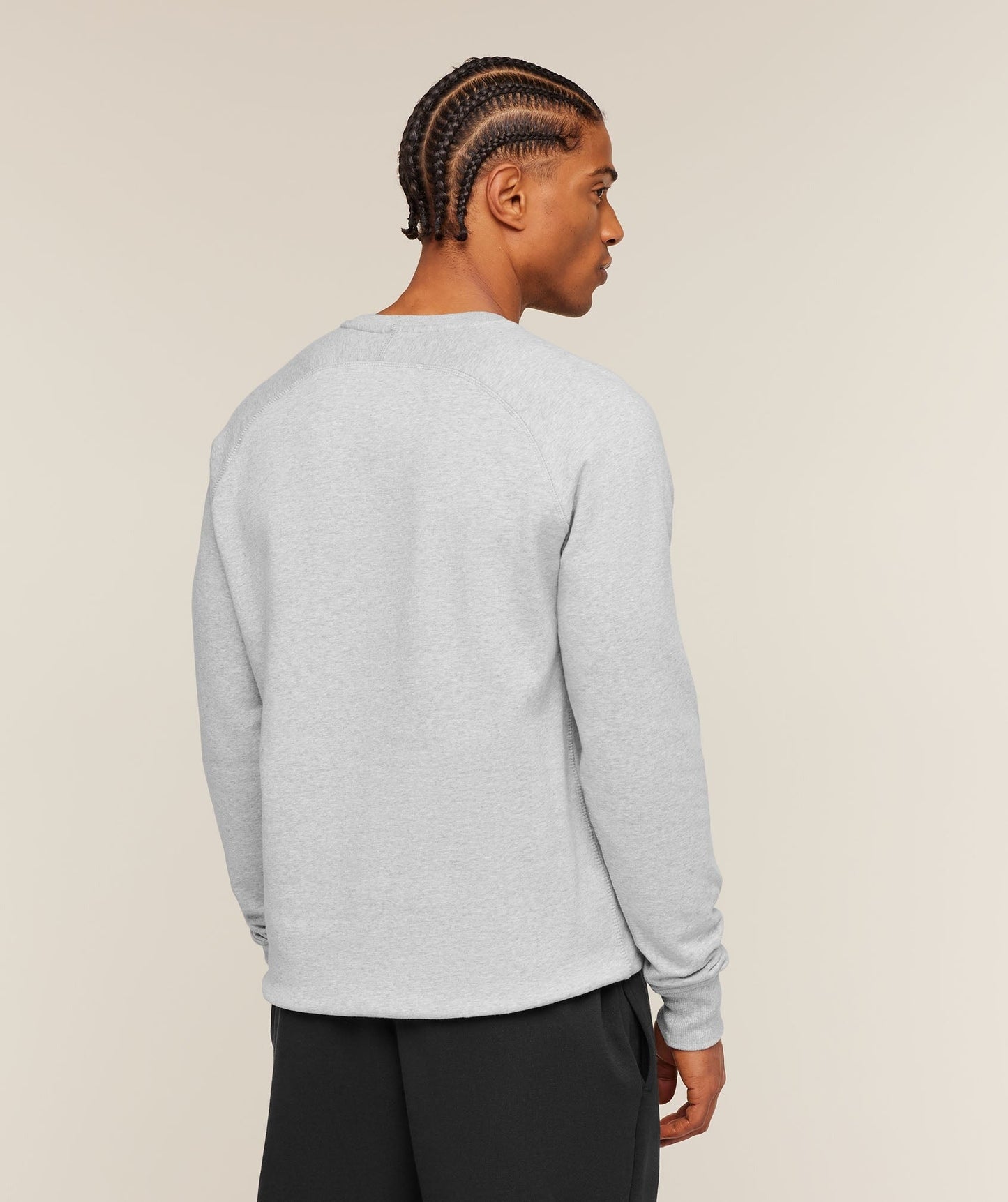 Gymshark Crest Sweatshirt - Light Grey Marl