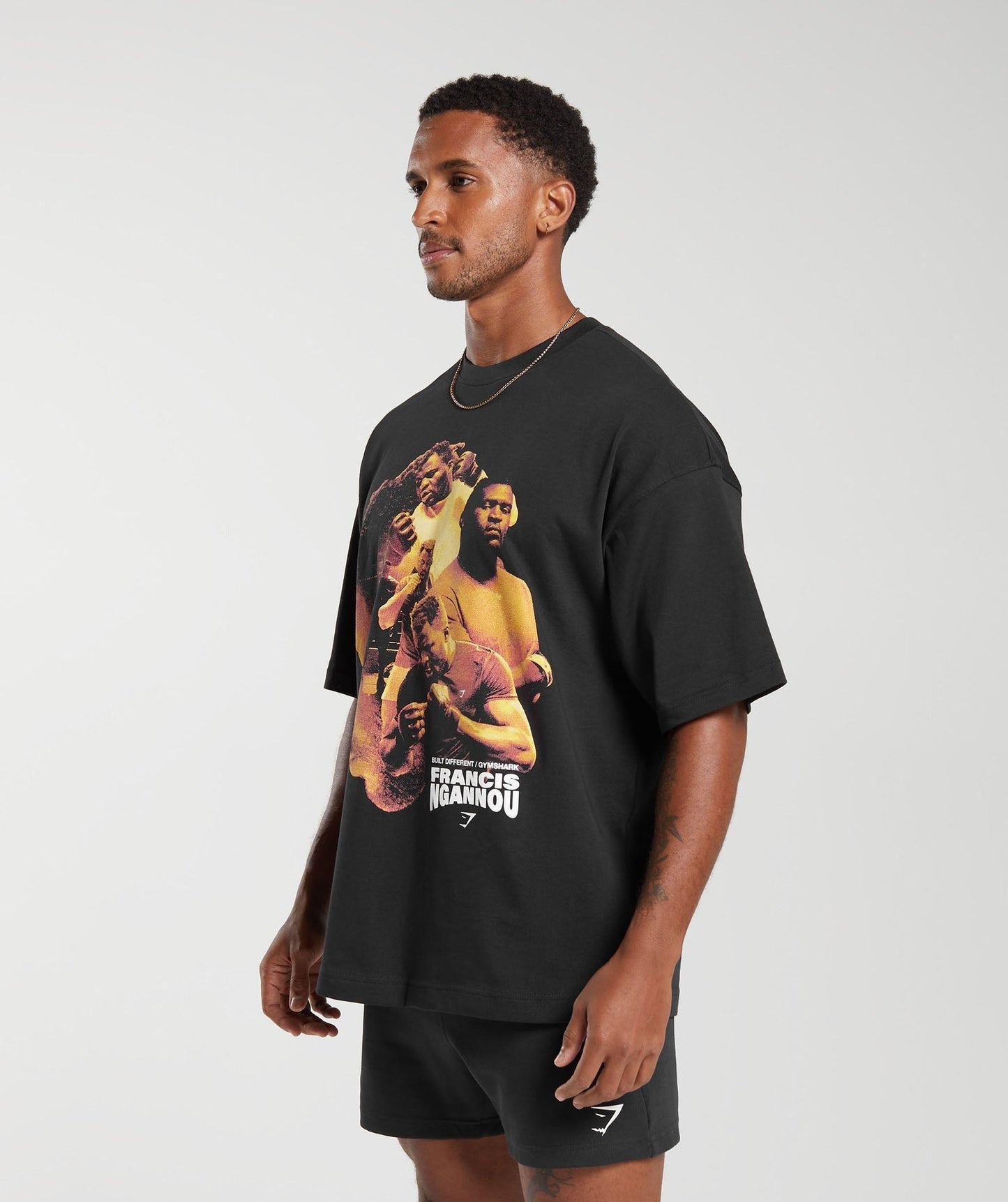 Gymshark GS x Francis Ngannou Graphic Tee - Black