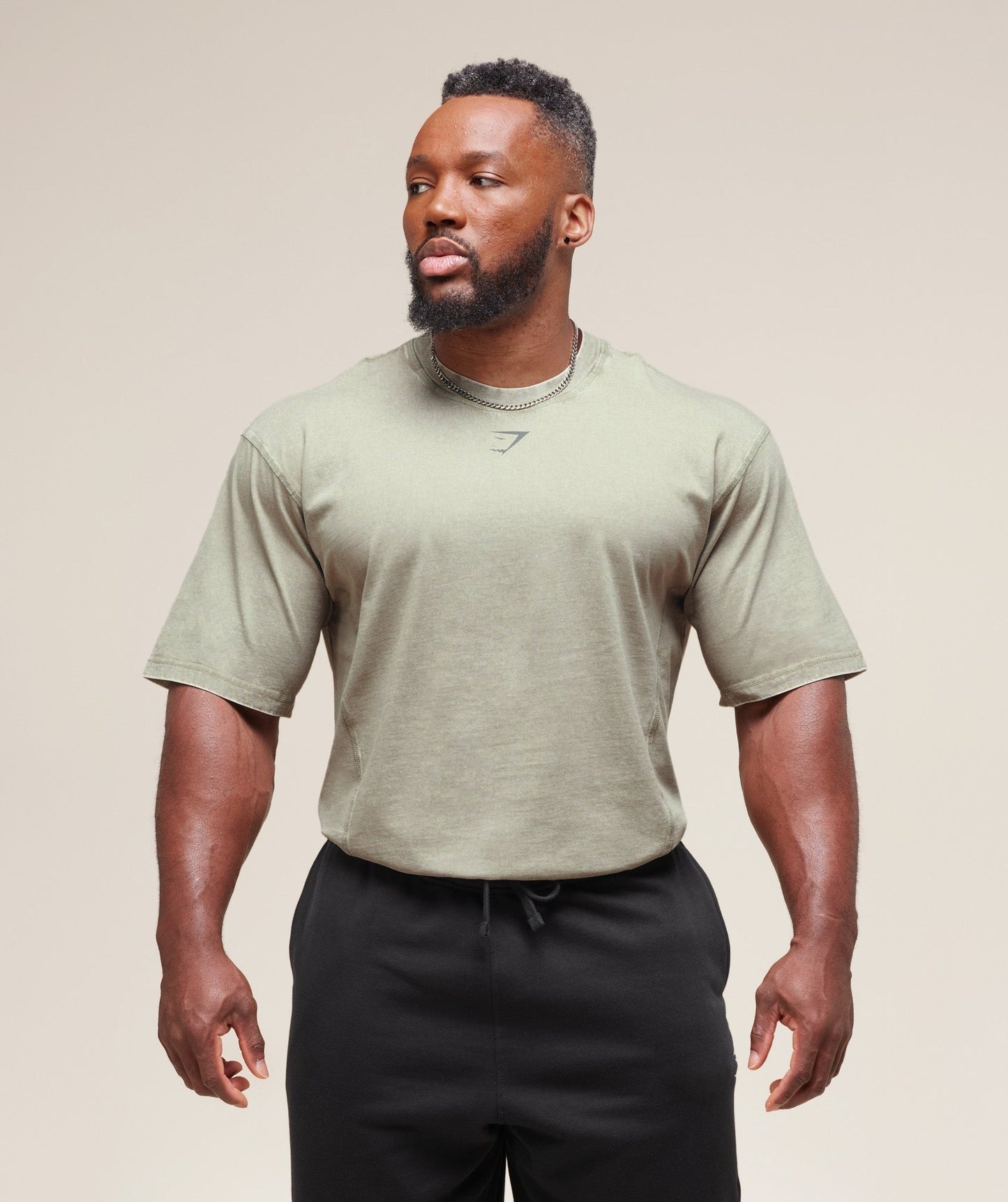 Gymshark Heritage Washed T-Shirt - Stone Grey