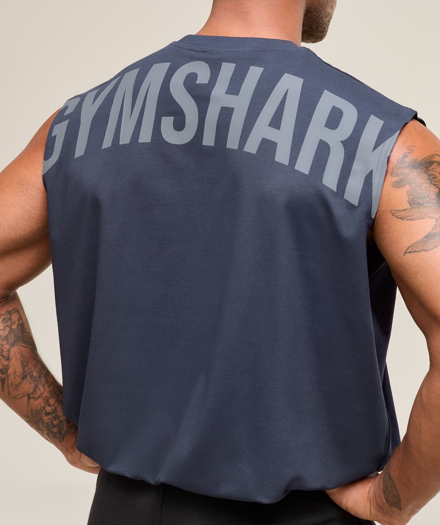 Gymshark Power Cut Off Tank - Heavy Blue