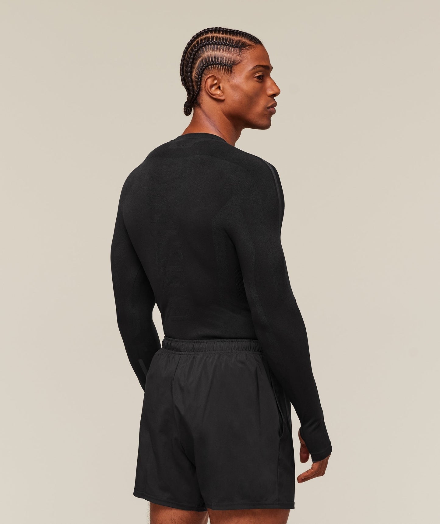 Gymshark everywear Warp Knit LS T-Shirt - Black