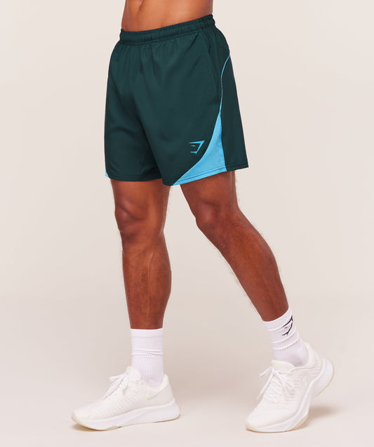 Gymshark Arrival Block 6" Shorts - Deep Petrol Blue