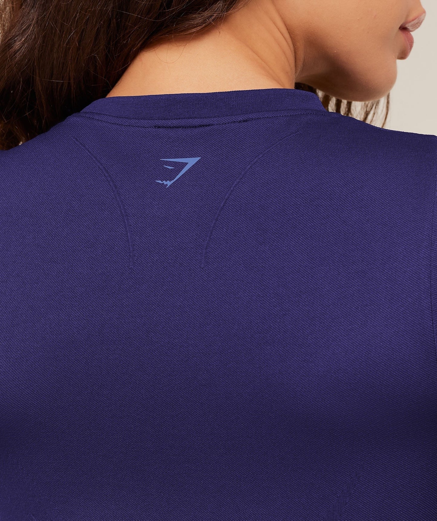 Gymshark Poise Crew Neck Short Sleeve Top - Indigo Purple