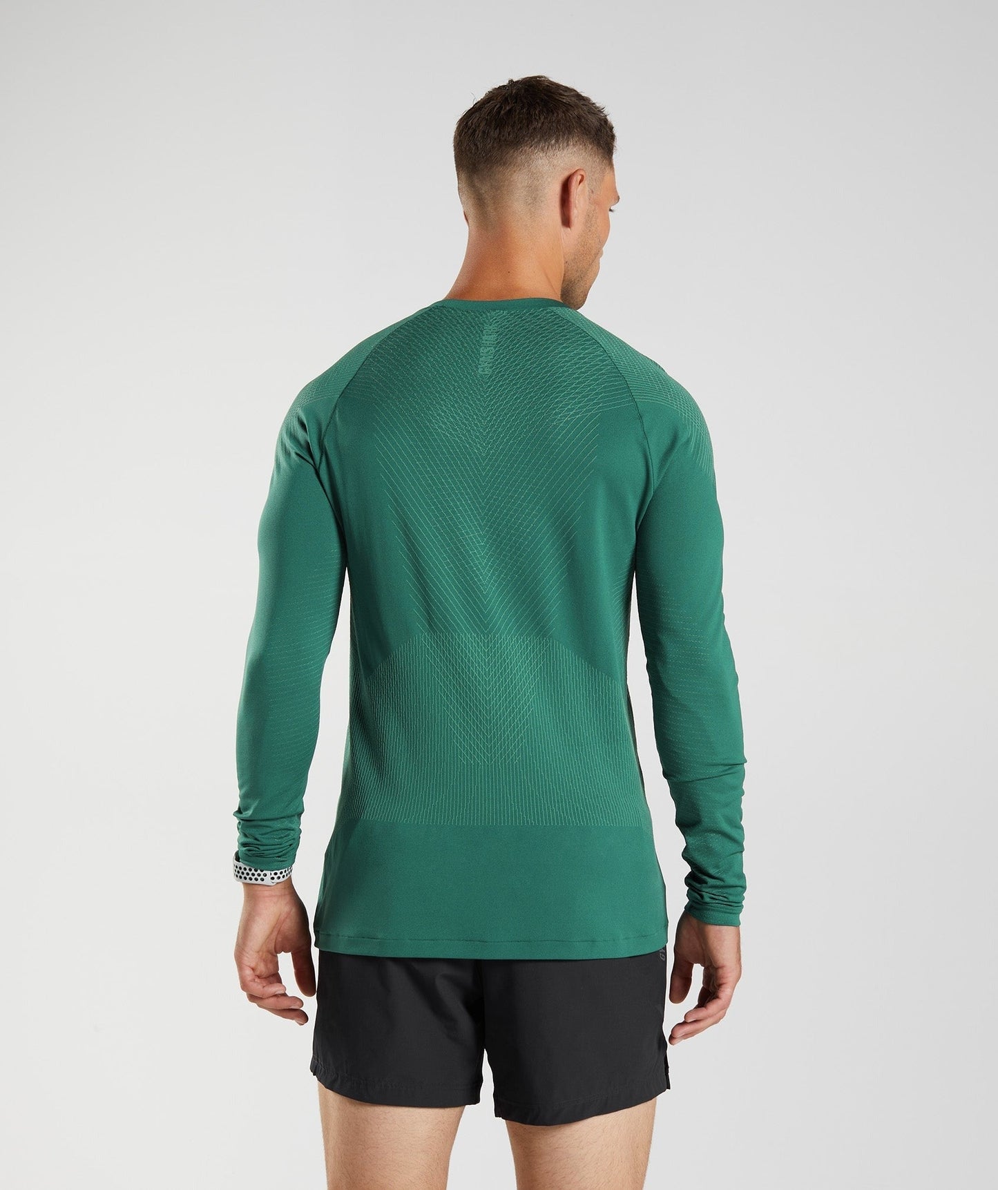 Gymshark Apex Seamless Long Sleeve T-Shirt - Woodland Green/Hoya Green