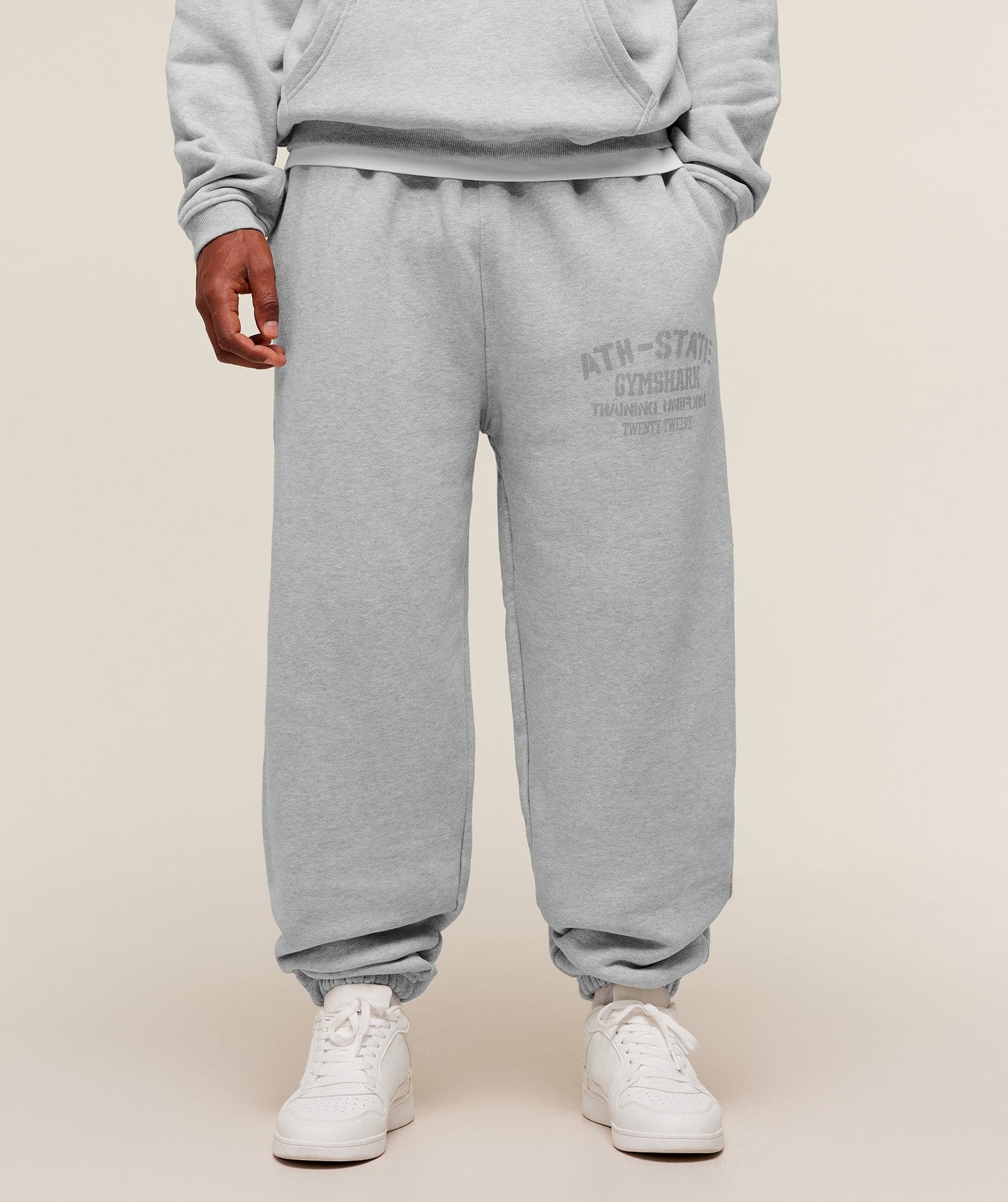 Gymshark Collegiate Joggers - Grey Marl