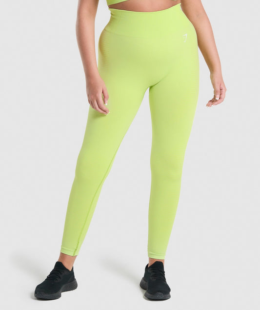 Gymshark Vital Seamless 2.0 Leggings - Yellow Marl