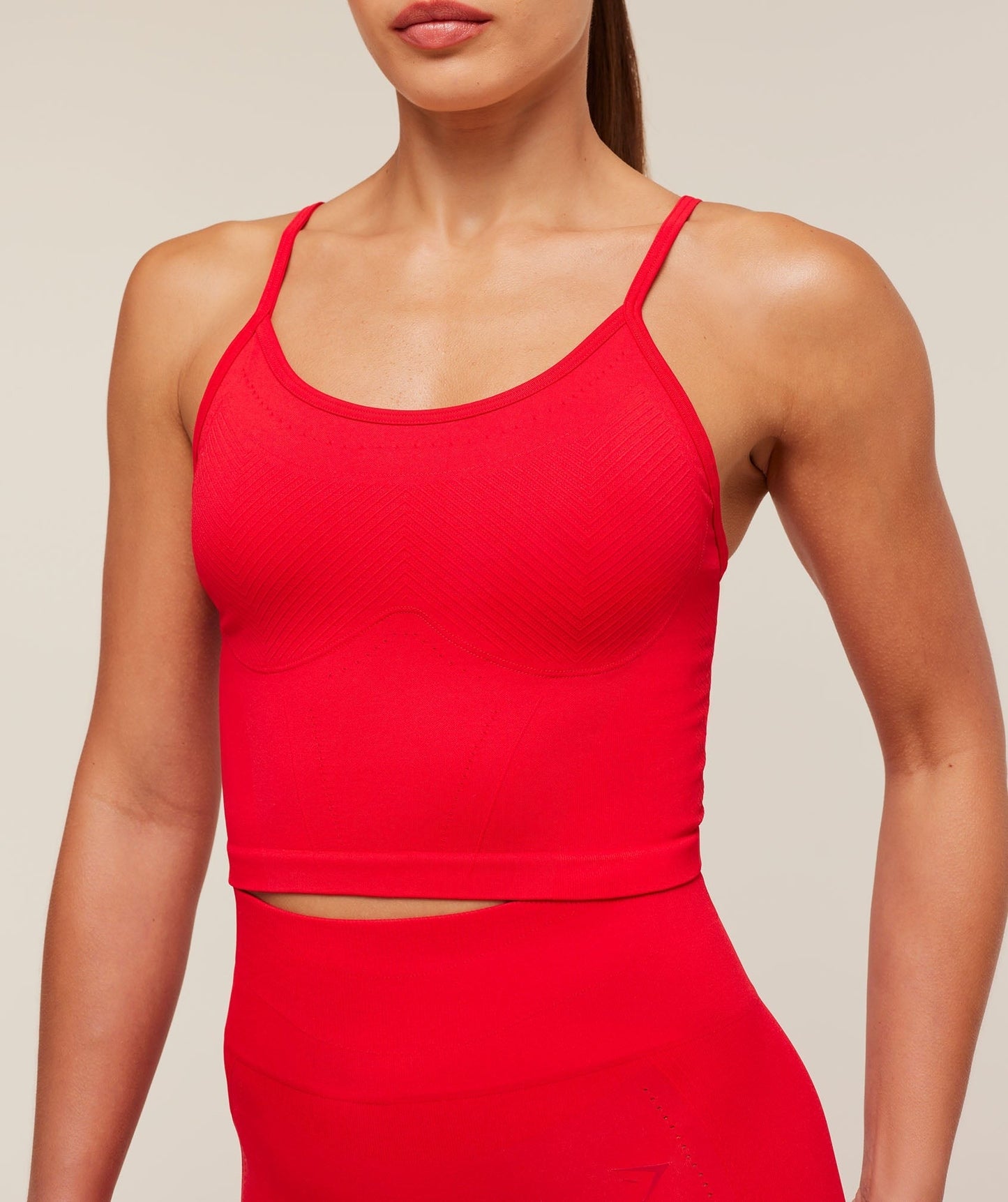 Gymshark Energise Seamless Crop Top - Athletic Red