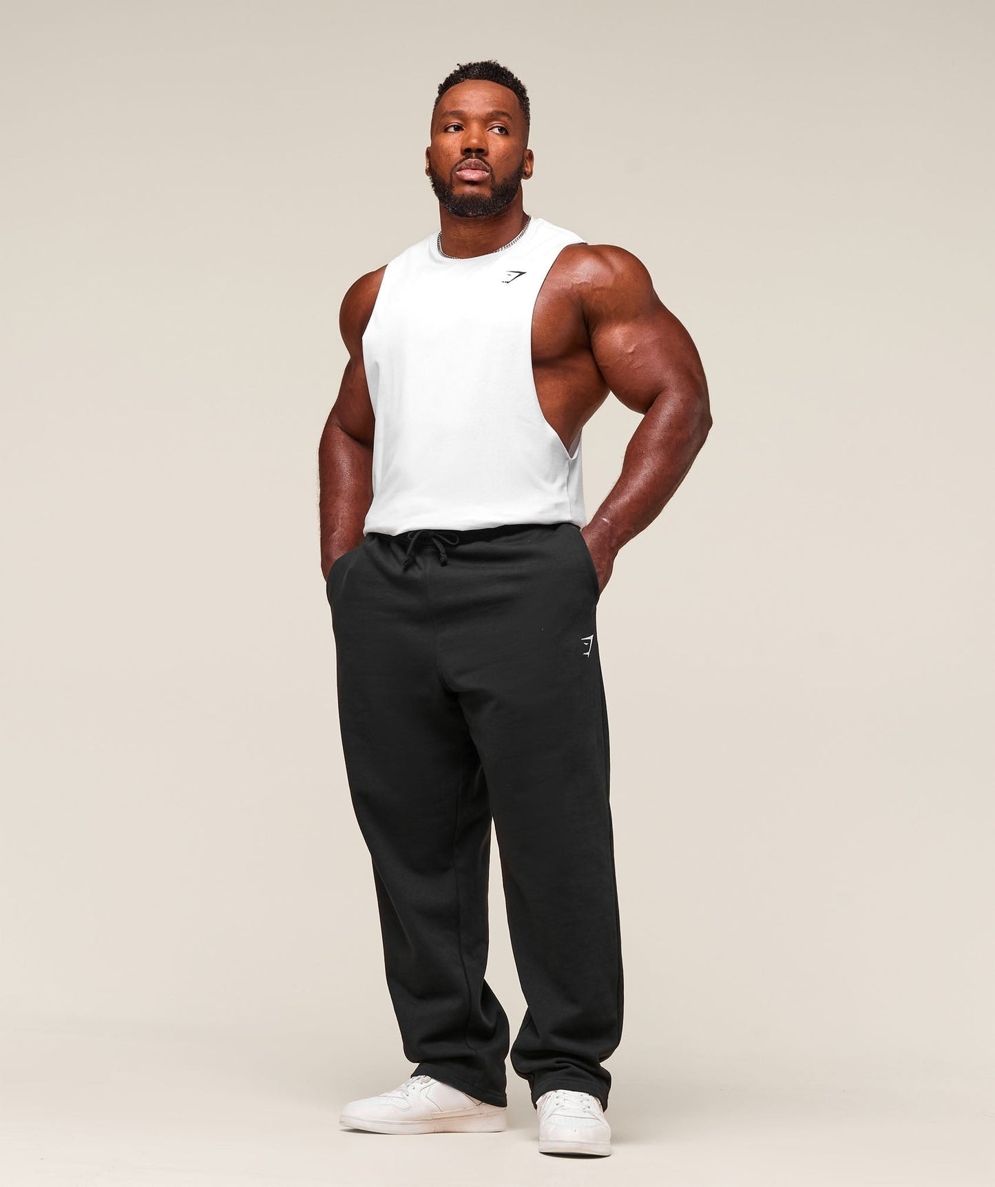 Gymshark Critical 2.0 Drop Arm Tank - White