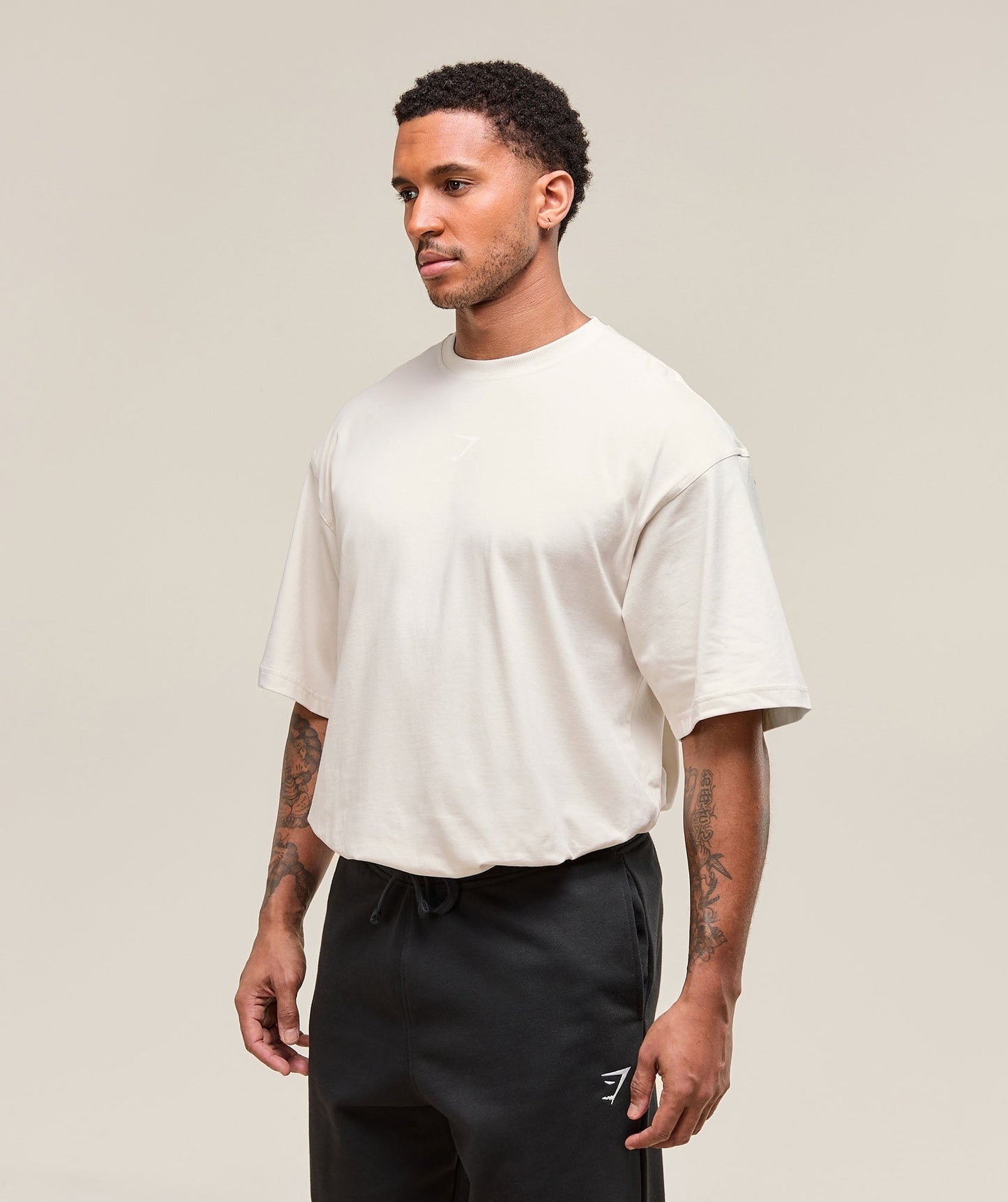 Gymshark Power T-Shirt - Oat White