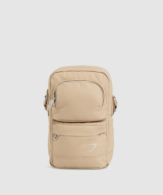 Gymshark Premium Lifestyle Cross Body - Deep Fawn Brown