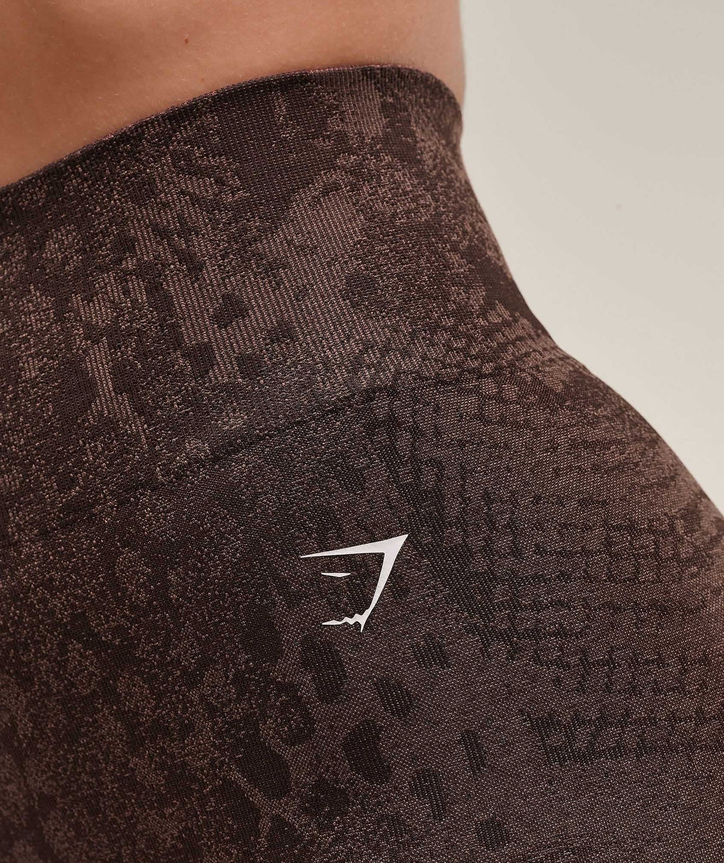 Gymshark Adapt Animal X Whitney Seamless Leggings - Brown