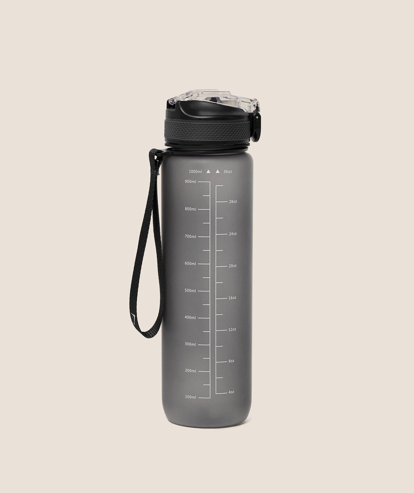 Gymshark Sports Bottle With Straw - GS Black
