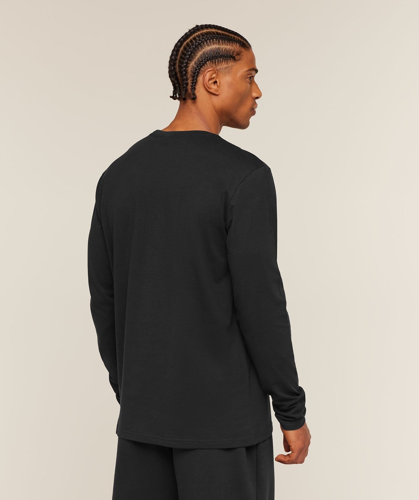 Gymshark Crest Long Sleeve T-Shirt - Black