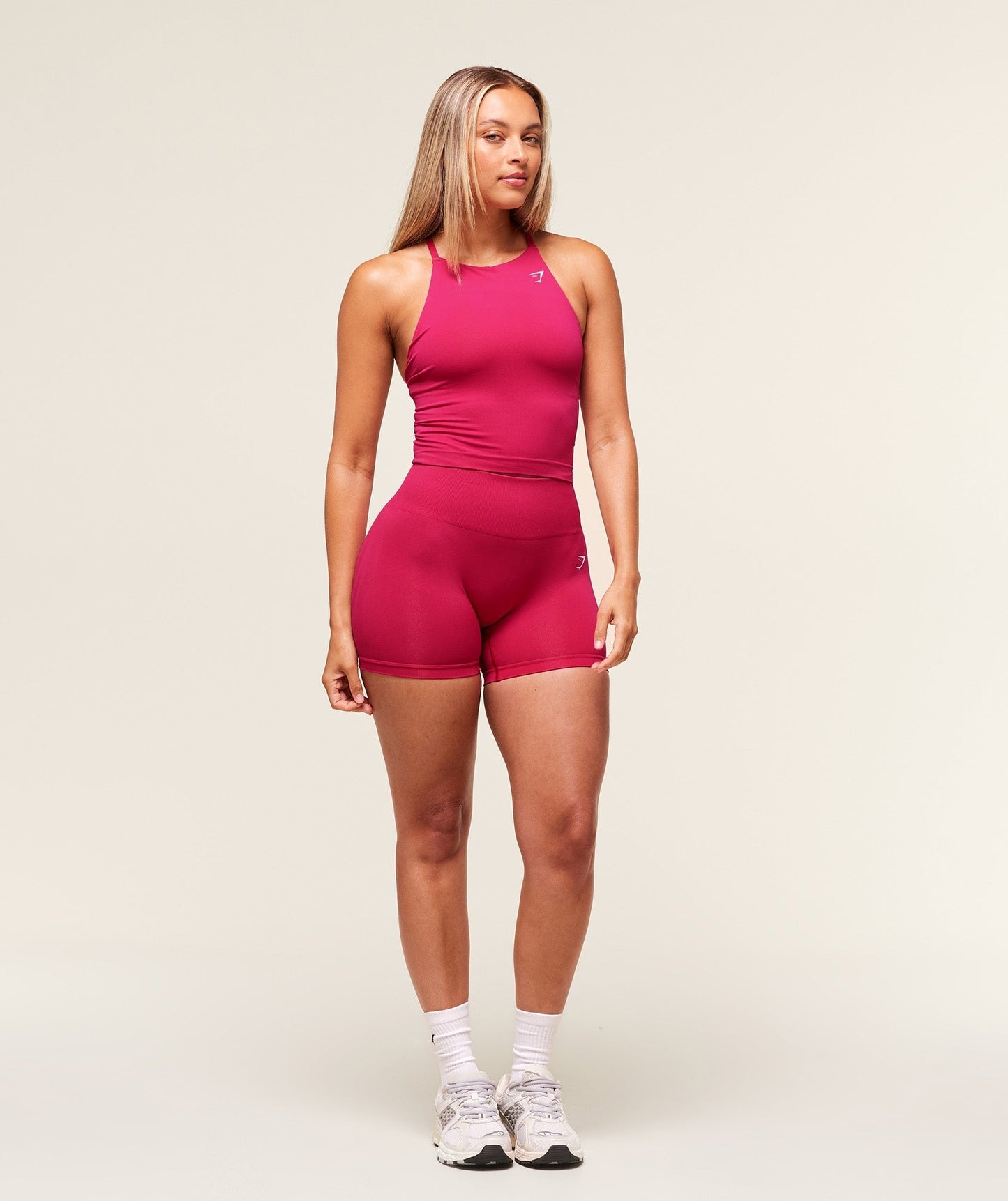 Gymshark Everyday Seamless Tank With Shelf - Build Pink
