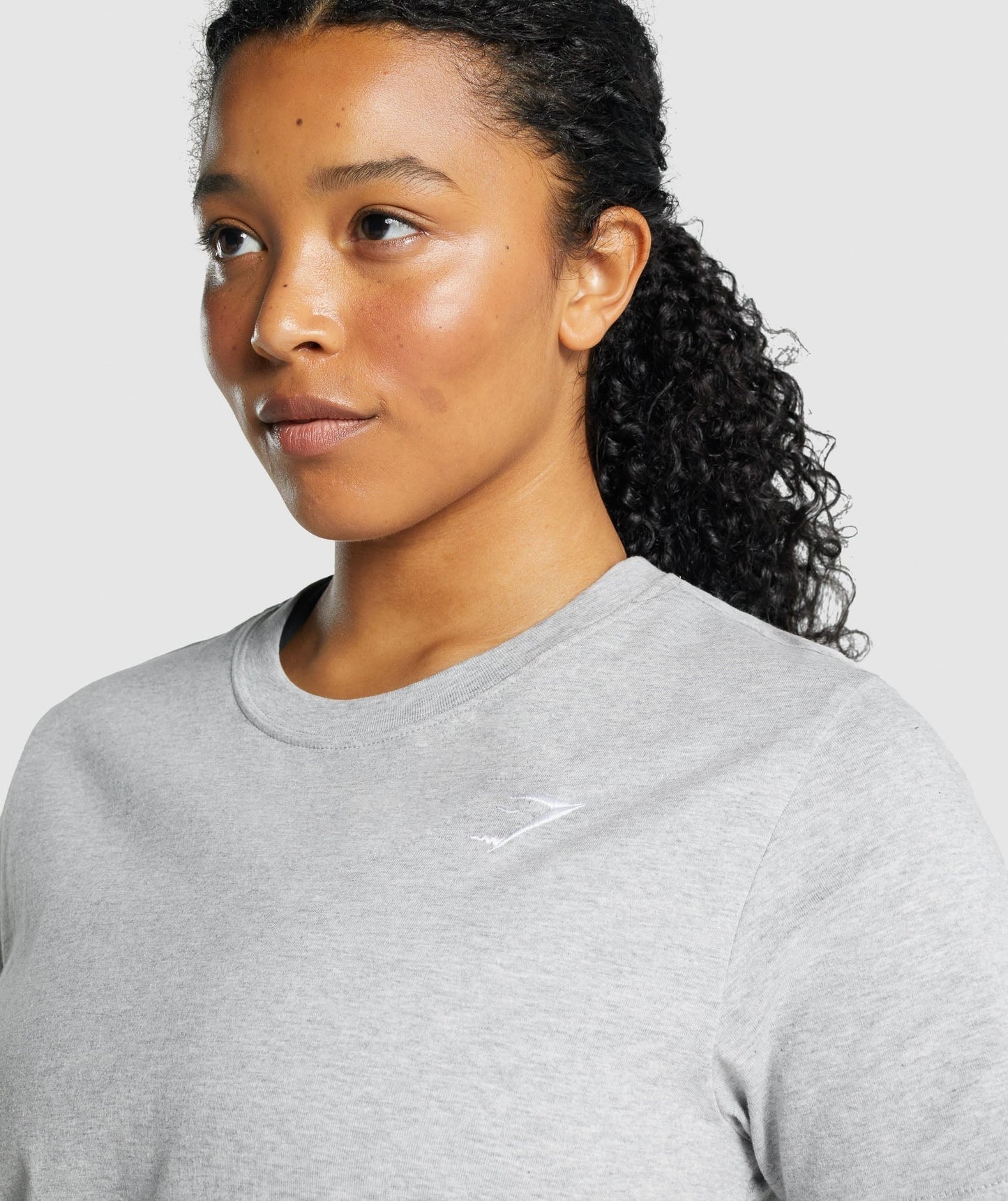Gymshark Training Basic Tee - Light Grey Marl