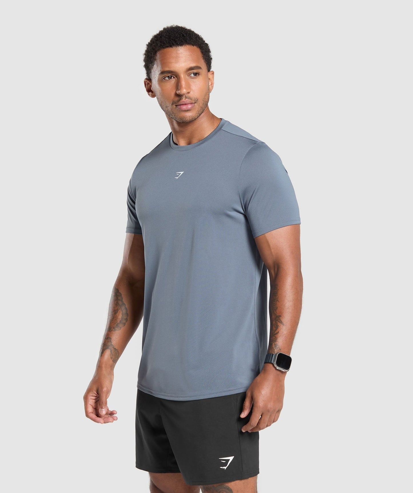Gymshark Fitness Graphic T-Shirt - Iron Blue
