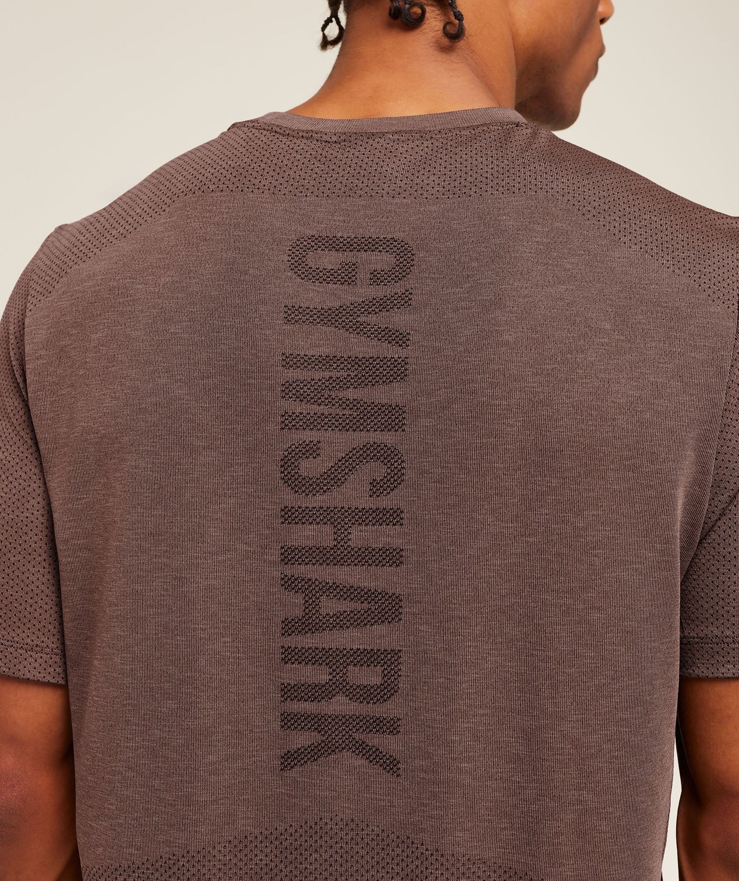 Gymshark Lightweight Seamless T-Shirt - Soft Brown/Marl
