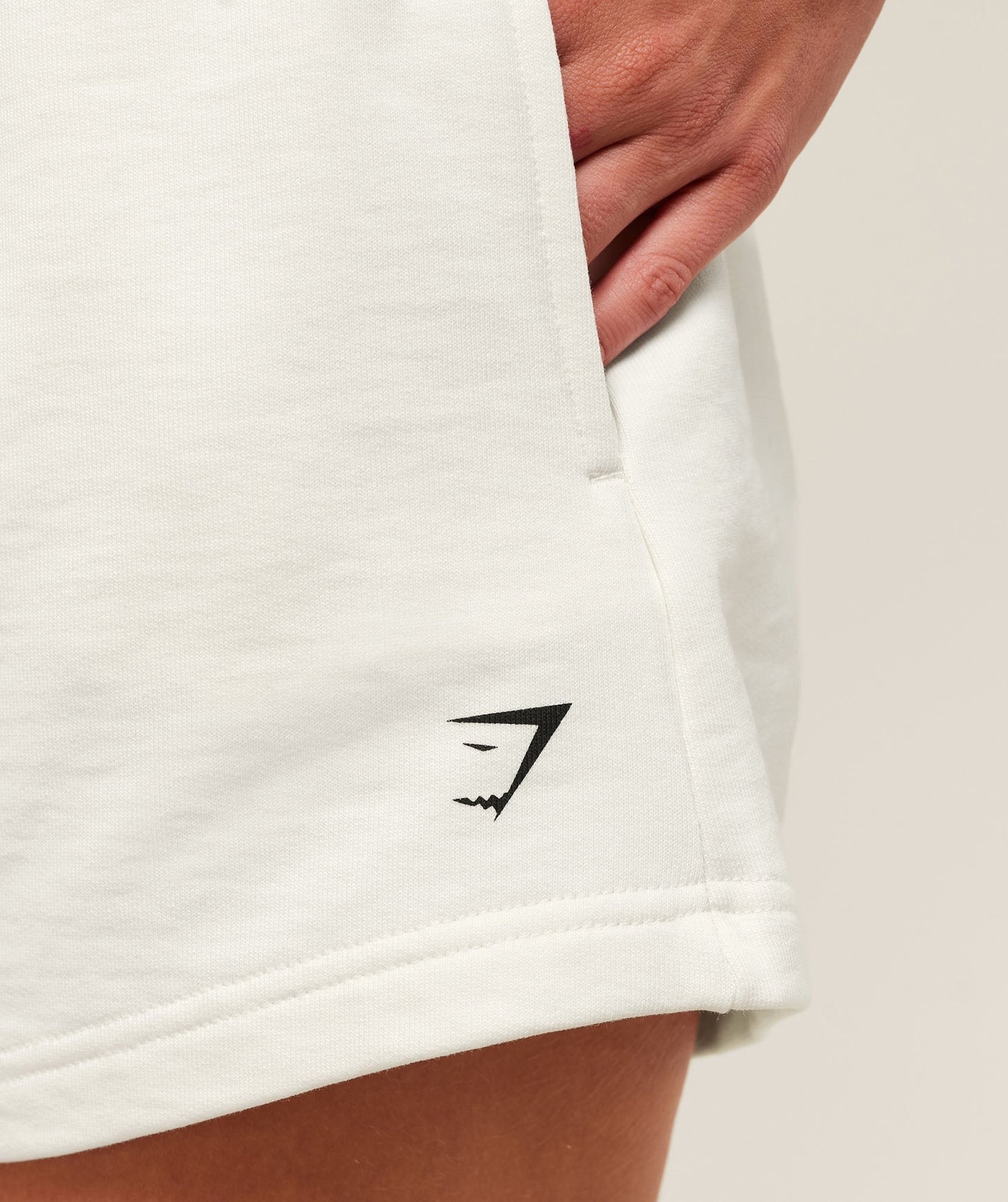 Gymshark Cherry Graphic Shorts - Soft White