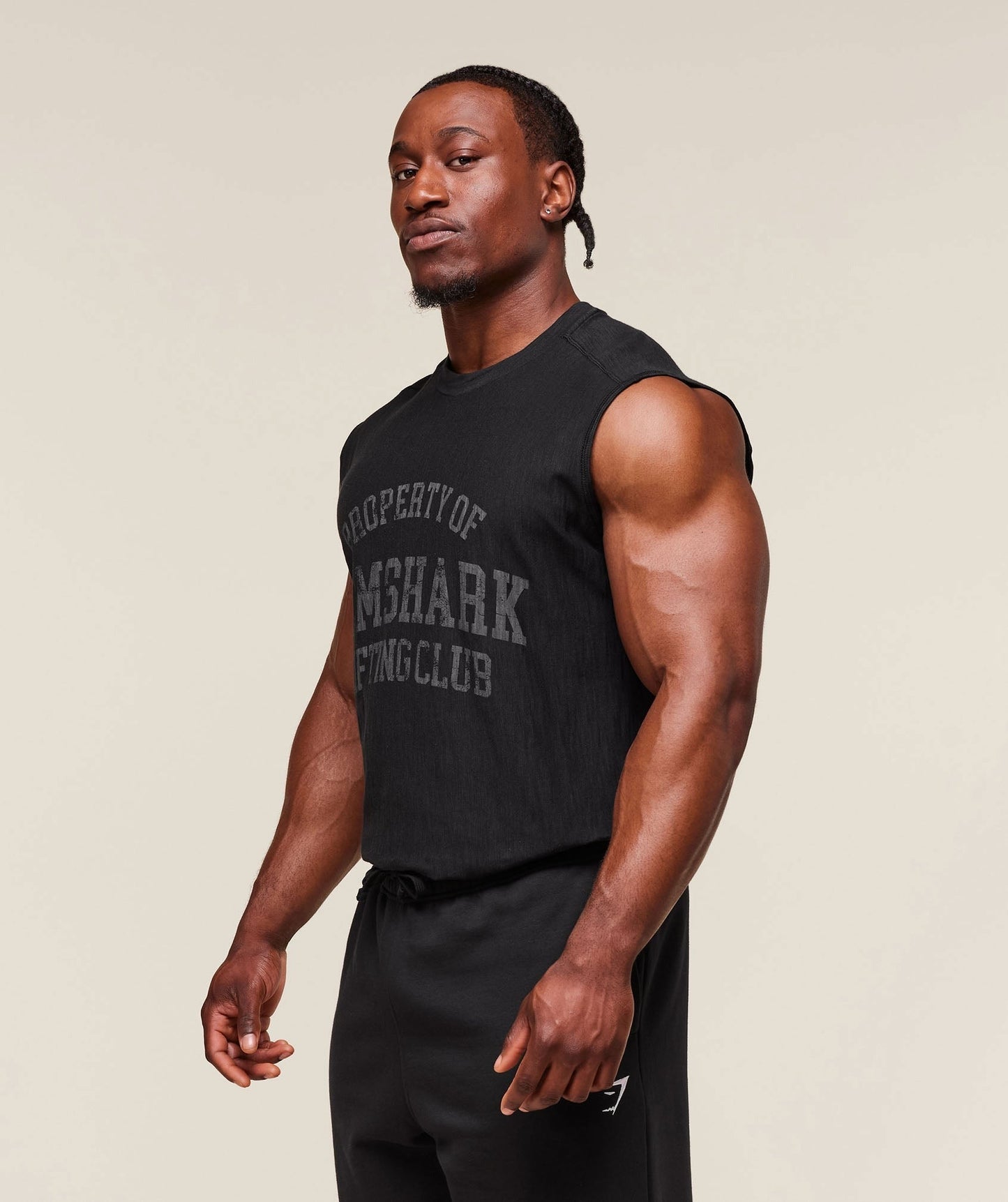 Gymshark Lightweight Slub Textured Tank - Black