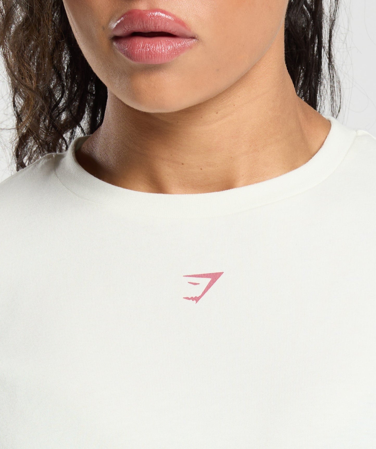 Gymshark Back Gains Graphic Oversized Tee - Soft White
