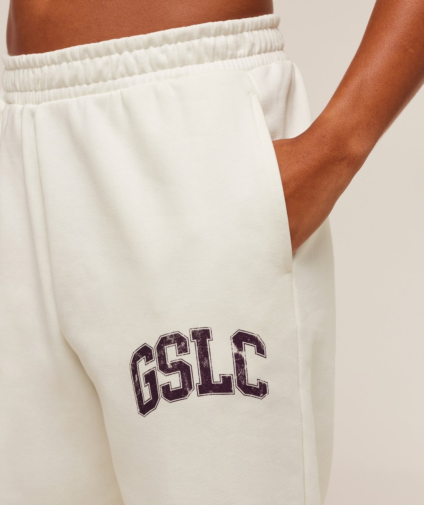 Gymshark GSLC Lifting Club Cuffed Joggers - Soft White