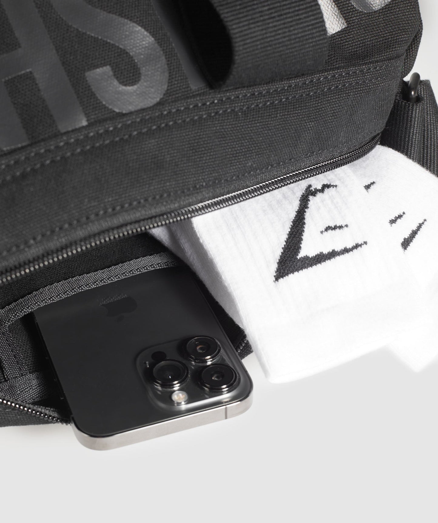 Gymshark Power Small Holdall - Black/Asphalt Grey
